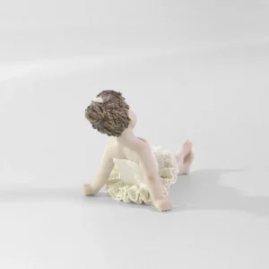 Statua in porcellana di ballerina in tutù