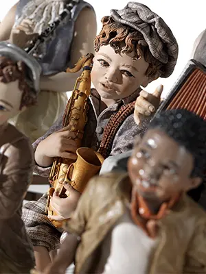 Statuette di musicisti